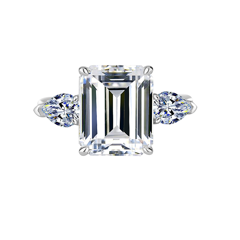 5Carat Emerald Cut Moissanite