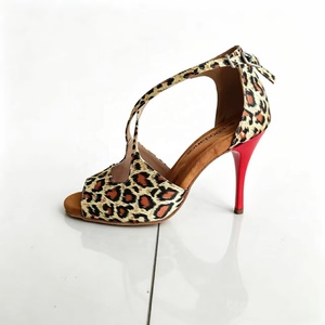 Evkoodance - <span class=keywords><strong>Zapatos</strong></span> <span class=keywords><strong>de</strong></span> <span class=keywords><strong>Baile</strong></span> <span class=keywords><strong>de</strong></span> Salón, Tango y Salsa para Mujer, Diseño <span class=keywords><strong>de</strong></span> Leopardo, Tacón Alto <span class=keywords><strong>de</strong></span> 9.0 cm, Cómodos y Personalizados, Novedad - Product Image 5