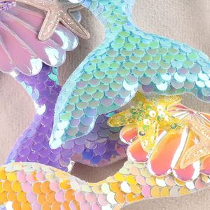 Nuevo Diseño, Parche de Lentejuelas 3D para Coser/Pegar, Bordado de Cristal, Parche de Sirena para Decoración de Pinzas para el Cabello o Ropa Infantil - Product Image 2