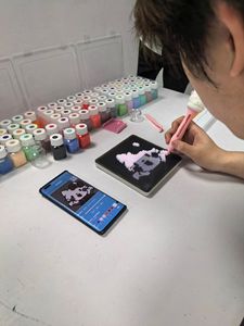 Pixdou - Cuentas de Juguete Hechas a Mano de 2.6 mm, Cuentas de Plástico para Manualidades, Juguetes Educativos para Niños, Cuentas Perler Fusionadas Hama, Juego de Cuentas con Control por Aplicación Móvil y Tablero LED - Product Image 5