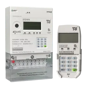 Nigeria Split Plug and Play Module Replaceable Battery 4G Communication Kwh Prepaid Meter Three Phase Energy Meter smart meter