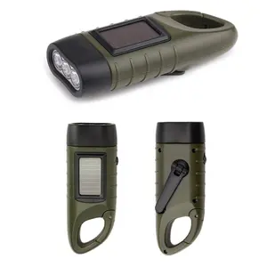 led lampe de poche mousqueton clip Suppliers-Deko — déguisements à LED, équipement d'extérieur, Camping, survie, batterie solaire de couleur verte, amincissant