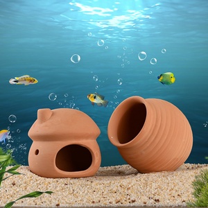 Abri pour poissons d'aquarium, cachette pour gobies, petite grotte pour poissons, abri en résine pour crevettes, cachette vivante, ornement, maison de reproduction pour hamster - Product Image 3
