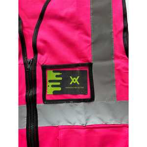 CITICITYHigh Visibility Pink Safety Reflective Vest Protection Reflector <b>Jacket</b> for Construction <b>Workers</b> - Product Image 4