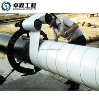 Protection des raccords irréguliers de tuyaux en acier avec ruban adhésif PE asphalte simple face anti-corrosion pour l'entretien des pipelines extérieurs