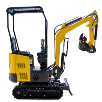 Excavator Mini MK10 dengan Daya Gali Tinggi, Kapasitas Bucket 0,025m untuk Proyek Konstruksi Kecil & Penggunaan Rumah Tangga