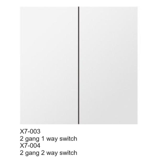 2 gang 1 way  switch