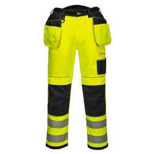 PORTWEST - T501YBS30 PW3 étui haute visibilité jaune/noir pantalon de travail court-EAN 5036108313723 HI-VIS WORKWEAR - Product Image 1