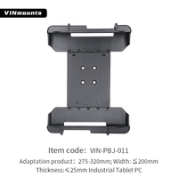 VINmounts FZ-G1 için 15 cm Yuvarlak Tabanlı, 10"-11" Dayanıklı Tabletler için Plastik Ayarlanabilir Tablet Tutucu VIN-PBJ-011