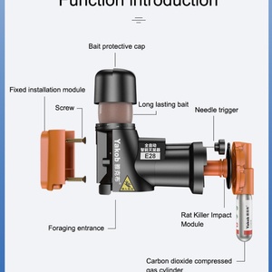 Piège automatique à souris et rats à pression d'air CO2, destructeur de rongeurs, piège à gaz pour souris, destructeur de rats sans cruauté - Product Image 4