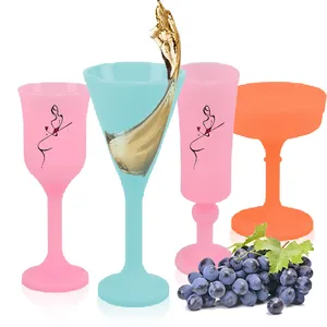 Оптовая продажа, небьющиеся бокали для вина и воды, логотип, элегантный бокал для вина, бокал для красного вина