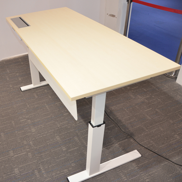 Electric Sit Stand Motorized Lift Work Table Height Adjustable Bureau Elevating Office Rising Standing Computer Desk