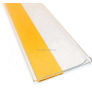 Porte-étiquettes en plastique transparent pour supermarché, épicerie, porte-étiquettes adhésif pour prix, bande de données