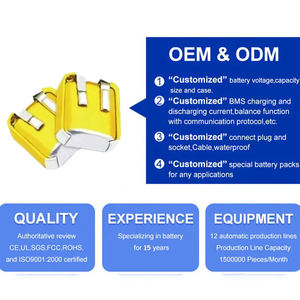 リチウムポリマーLipo充電式バッテリーヘッドセットヘッドフォン3.7V Airpodsイヤホンワイヤレスバッテリー - Product Image 4