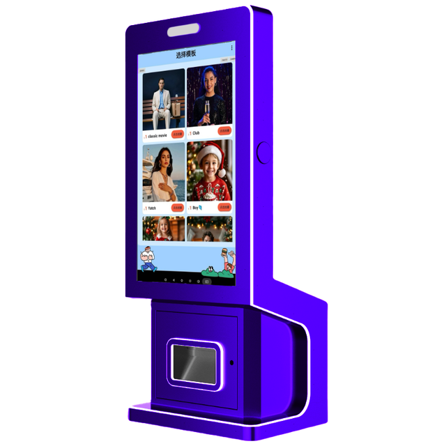 Coin Operated Comercial Automatic  Place Scene Party Social Photo Booth Touch Screen Vending Machine With Printer