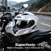 Casques de moto unisexes de luxe certifiés DOT, construction résistante aux chocs, en ABS, pour les trajets quotidiens en ville