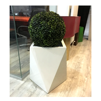 Pot de fleurs en métal personnalisable, pot de fleurs en acier noir pour plantes d'intérieur