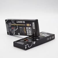 Boîtes de câble USB en papier noir en carton de luxe en gros avec poignée logo personnalisé éponge doublure gaufrage type-c emballage de données