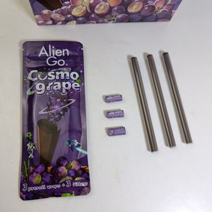 Conos de tabaco con sabor a uva Alien Go, bolsa de mylar a prueba de olores con cierre hermético, puntas para fumar, pre-enrollados personalizados. - Product Image 2