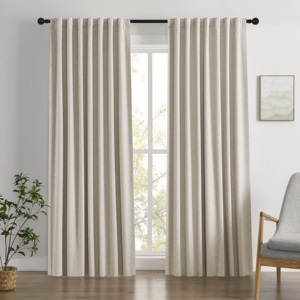 Gorden Blackout dengan Grommet, Tirai Blackout Siap Pakai untuk Ruang Tamu - Product Image 1