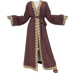 Abaya en Spandex Respirant de Luxe Uni pour Femmes Musulmanes, Robe Islamique Sehefashion, Stock Disponible - Product Image 1