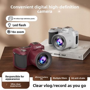 กล้องดิจิตอล HD 5K ระดับเริ่มต้น เซ็นเซอร์ 64.0 ล้านพิกเซล กล้องเซลฟี่สำหรับเด็กและนักเรียน ขายส่ง - Product Image 3