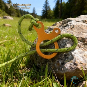 4 Piezas de Hebilla Tensora de Aluminio de 3 Orificios para Cuerda de Tienda de Campaña, Clip de Ajuste Multiusos para Camping y Senderismo - Product Image 3