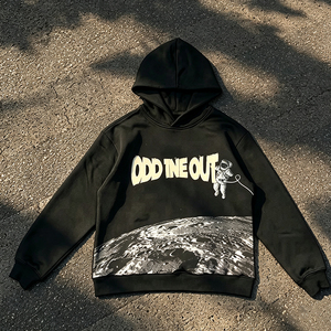 Sudadera con Capucha Personalizada, Tejido Premium, Estilo Holgado, Estampado Gráfico, Calidad Premium Vintage, Estilo Urbano Moderno para Hombre - Product Image 2