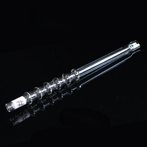 Glass <b>Hookah</b> Pipe 14x300mm Straight Type Reusable Smoking Accessory Set - Product Image 2