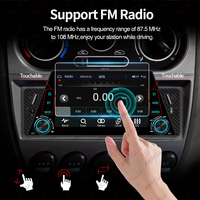 GRANDnavi 1din 5 pouces MP5 Car Radio CarPlay Android Auto BT Call FM AM EQ Steel Wheel Control Écran tactile pour voiture universelle