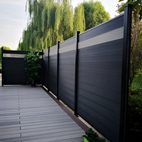 Mooie Garten Zaun Fences voor de tuin, WPC schutting van hout-kunststof composiet, milieuvriendelijk materiaal, 160*20mm