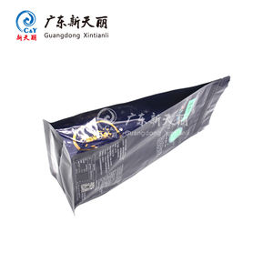 Sachet refermable à fond plat en plastique de qualité alimentaire avec impression personnalisée pour l'emballage de nourriture, de café, de thé, de chips de pommes de terre - Product Image 3