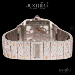 Hot Sale on Ice Out Moissanite Diamond Quartz <b>Watch</b> Men Hip Hop Luxury Bling <b>Waterproof</b> Wristwatch Available At Best Price - Product Image 2