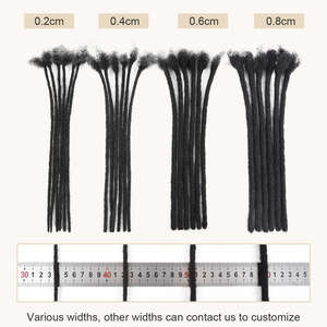 Originea Vente en gros de mèches de <span class=keywords><strong>cheveux</strong></span> humains Remy de 8 pouces pour crochet, extensions de locs standard Raw Beauty, couleur sel et poivre - Product Image 6