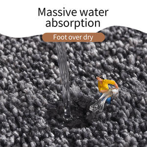 Tapis de salle de bain rectangulaire en microfibre Welove Cake Fleece, absorbant, antidérapant, design moderne pour la maison, la chambre et l'entrée - Product Image 4