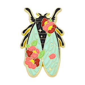 Broche créative insecte animal papillon animal scorpion vêtements sac accessoires insigne en métal personnalisation épingles en émail - Product Image 4