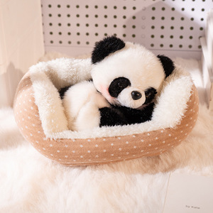 Serie Adopt Pet: Figura de Peluche Portátil para Mascotas, Peluche Suave de Zorro, Panda, Gato Durmiendo, Juguete de Peluche para Decoración - Product Image 2