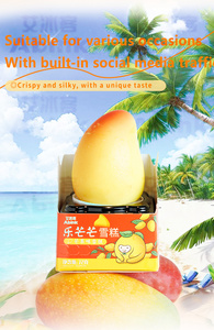 Crème glacée Abink Happy Mango 3D Sharp Blends, mélange de saveurs <span class=keywords><strong>chocolat</strong></span> et fruits, avec fraise, pêche et citron. Congeler à -18°C - Sachet de 1 pièce. - Product Image 5