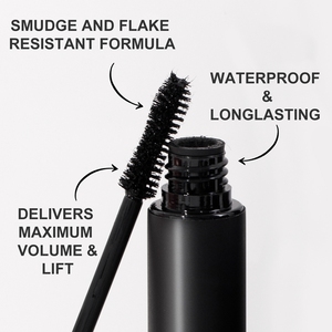 Volumen Maquillaje Impermeable Sin manchas Mascara Logotipo personalizado Sky High Mascara Microfibra Mate Negro Volumen Mascara - Product Image 5