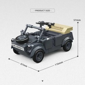 Nuovo Arrivo Modellino Auto Militare Tedesca Kettenkrad in Plastica Scala <span class=keywords><strong>1</strong></span>:35 Seconda Guerra Mondiale Giocattolo con Blocchi da Costruzione - Product Image 5