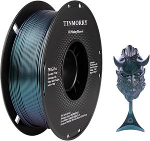 TINMORRY <b>3D</b> <b>Printer</b> Filament 1.75mm Eco-Friendly PETG Filament PETG 1KG/ROLL Plastic Rods PETG Galaxy/Chameleon Blue/Purple - Product Image 1