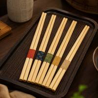 Échantillon Gratuit Vente en Gros Fournitures Japonaises pour Sushi et Ramen Baguettes en Bambou Jetables Rondes 20,3 cm 100% Naturelles Écologiques