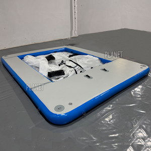 Plateforme flottante gonflable personnalisée pour yacht, <span class=keywords><strong>piscine</strong></span> de natation en mer avec filet - Product Image 3