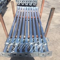 Étai de construction télescopique réglable Q235 galvanisé à chaud avec plaque de base en U pour coffrage en béton