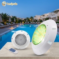 Lampe de piscine murale étanche IP68 ABS 12V 35W avec télécommande, changement de couleur RGB, lumière LED sous-marine pour piscine