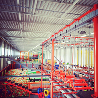 Parcours d'obstacles Ninja en métal pour intérieur, avec tyrolienne, taille personnalisée et garantie de 5 ans en Pologne