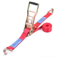 Sangle d'arrimage à cliquet Ergo de 2 pouces, sangle d'arrimage à tirage de 5 tonnes avec longue poignée, sangle de cargaison robuste pour camions et remorques