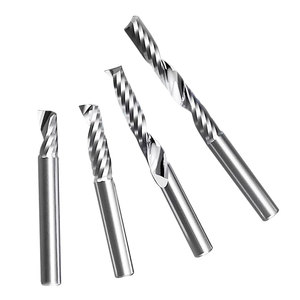 Jinchuan Tungsten Steel Spiral Router Bits 4 3.175mm Tin-Coated Acrylic <strong>CNC</strong> <strong>Tools</strong> Single Flute End Mill Hot Sale <strong>CNC</strong> Router OEM - Product Image 3