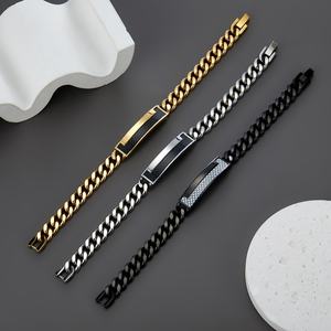 2025 High Quality Custom Au750 18K PVD Gold Plated Fashion Luxury Stainless Steel <b>Bracelet</b> Anti Moustique <b>for</b> <b>Men</b> Boys - Product Image 4