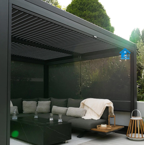 Pergola <span class=keywords><strong>di</strong></span> Lusso Sweet Home in Alluminio per Esterni con Tetto a Lamelle Motorizzato, Tenda Parasole Impermeabile per <span class=keywords><strong>Giardino</strong></span> - Product Image 6